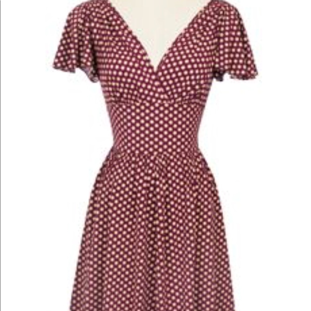 Trashy Diva dress- “Camilla” in Wine dots